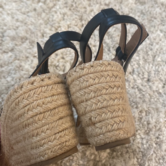 FARYL by farylrobin black sandal wedges size 6 - Picture 5 of 11